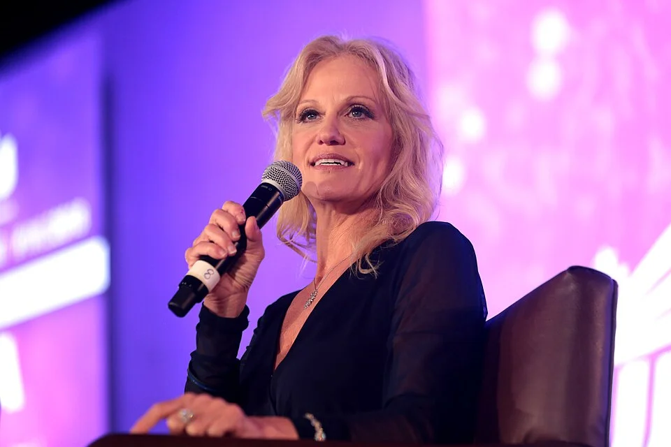 Kellyanne Conway speaking at professional event