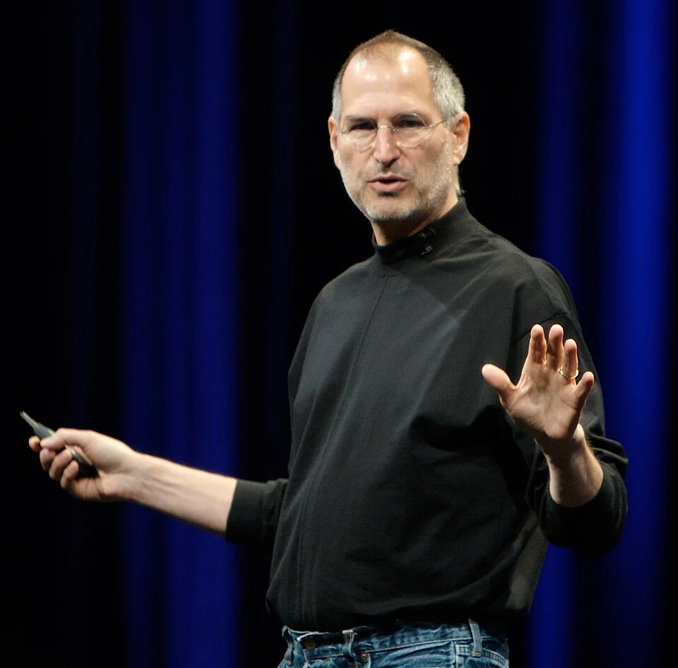 Steve Jobs presenting at Apple keynote event