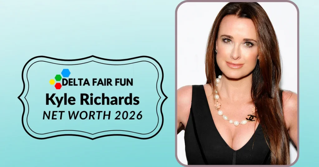 Kyle Richards at a Bravo event — deltafairfun.com