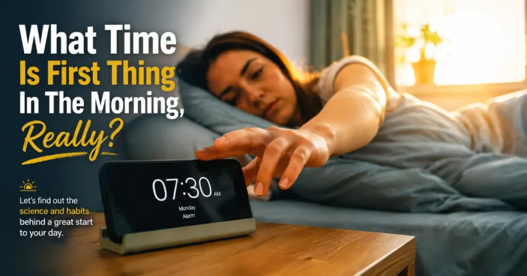 what time is first thing in the morning