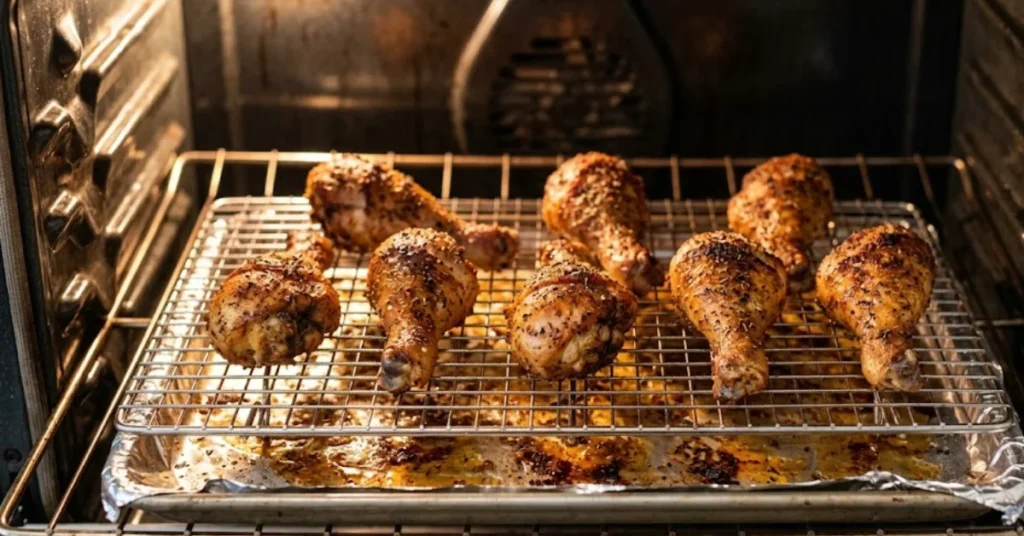 how long to cook chicken legs in oven