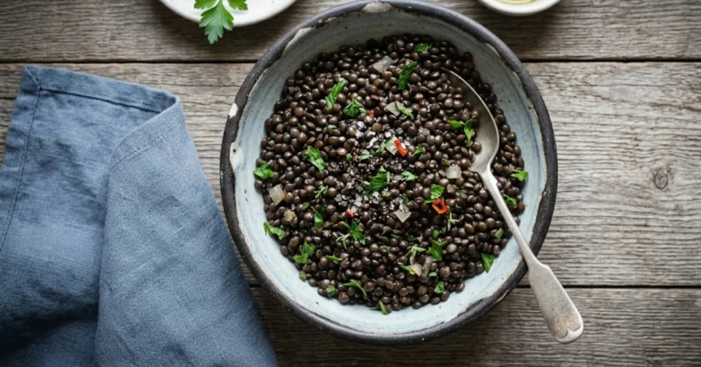 how to cook black lentils