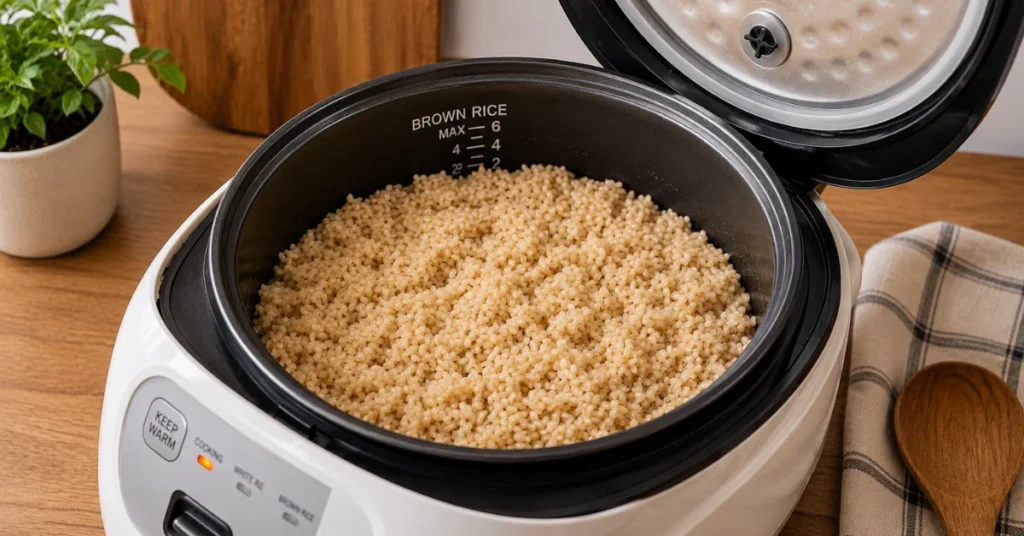 how to cook brown rice in a rice maker