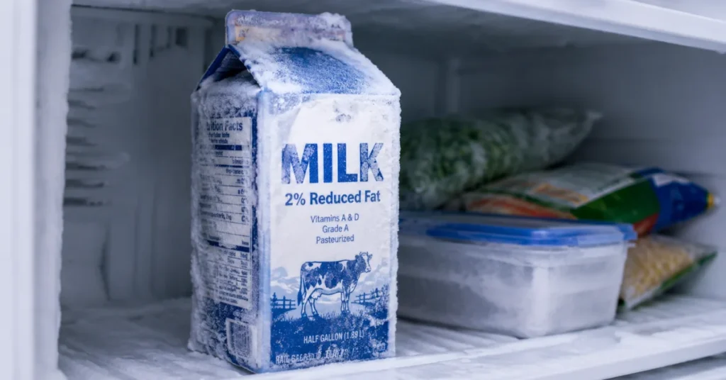 can you freeze milk