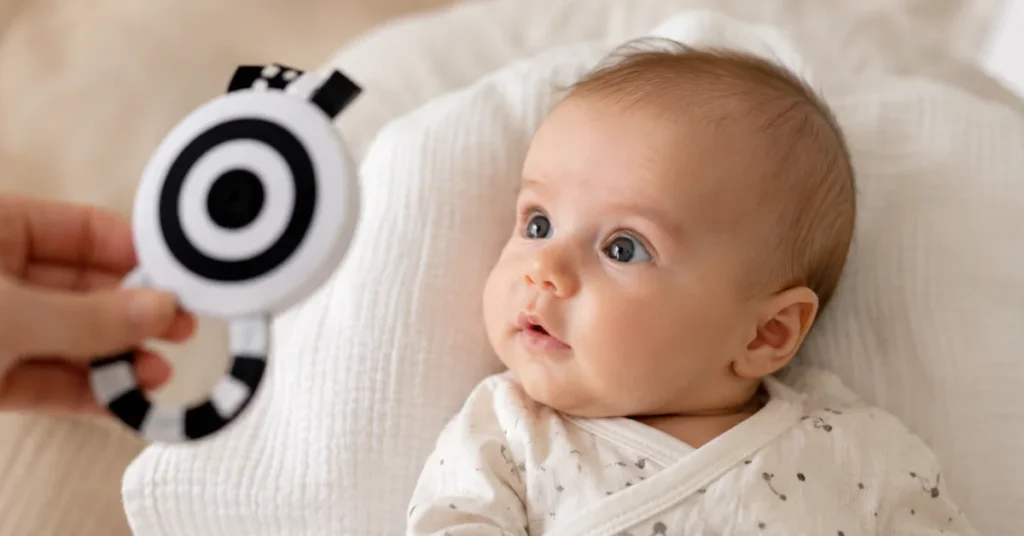 when do babies start tracking
