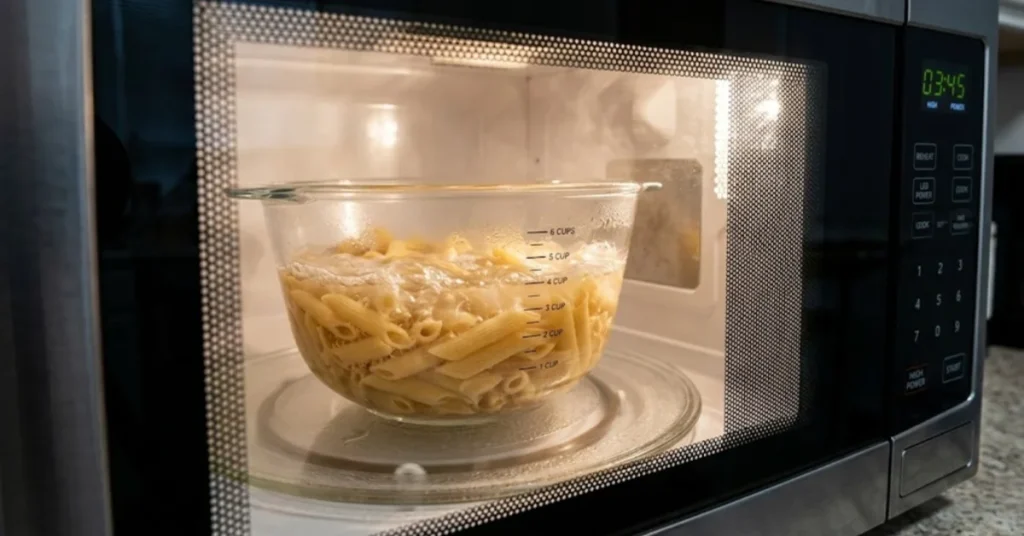 how to cook pasta with microwave
