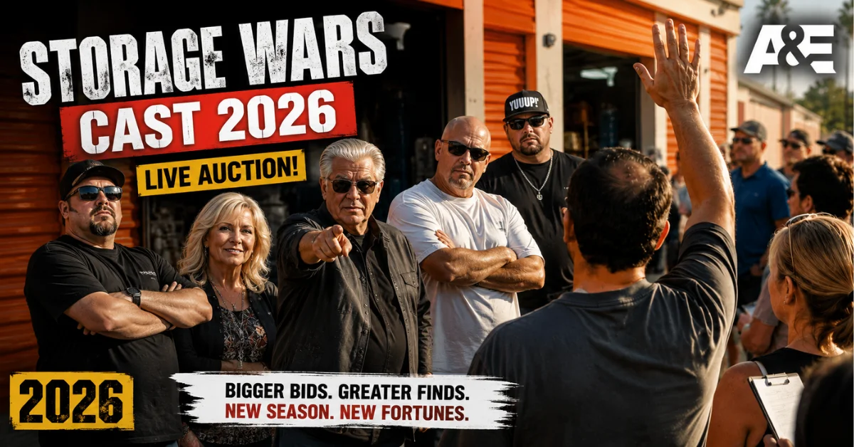 Storage Wars cast 2026 live auction with bidders