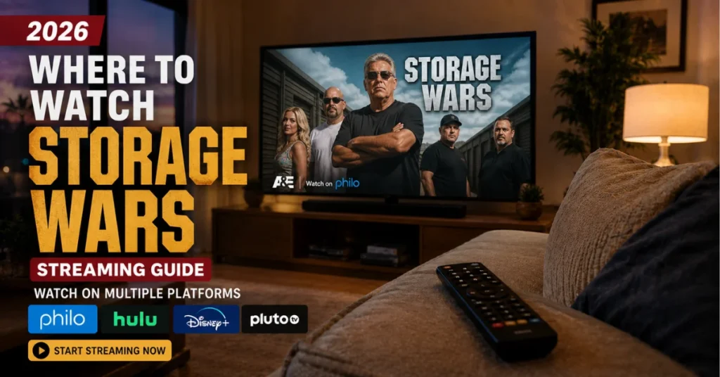 Where to watch Storage Wars in 2026 - streaming on Philo, Hulu, Disney Plus, and Pluto TV.