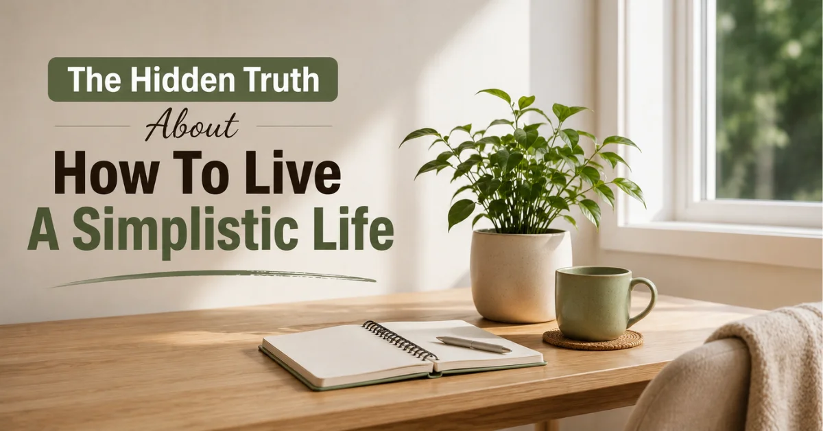 how to live a simplistic life