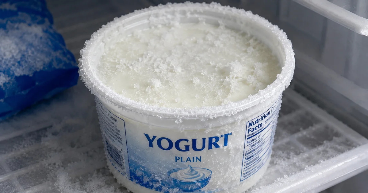 can you freeze yogurt