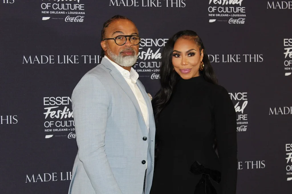 Tamar Braxton at Essence Festival of Culture 2025 red carpet in New Orleans