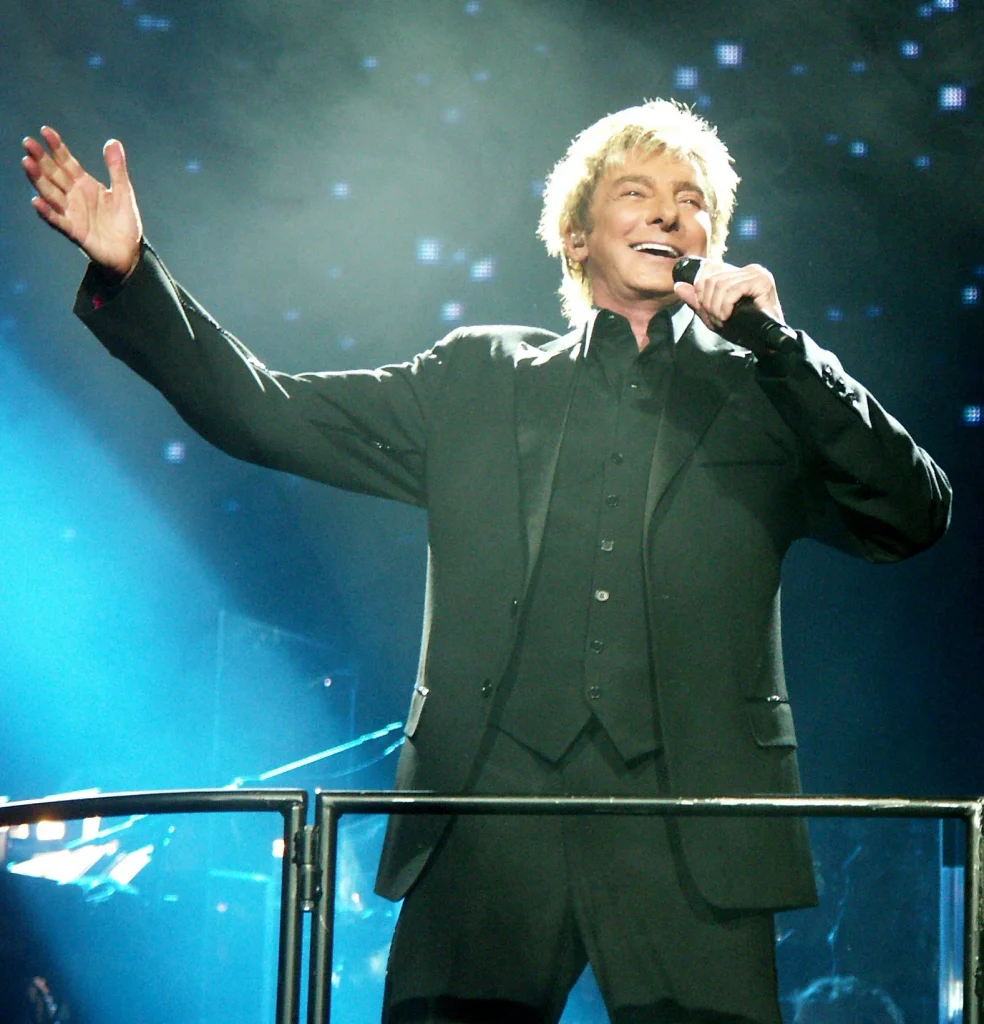 Barry Manilow performing on stage during Las Vegas residency show