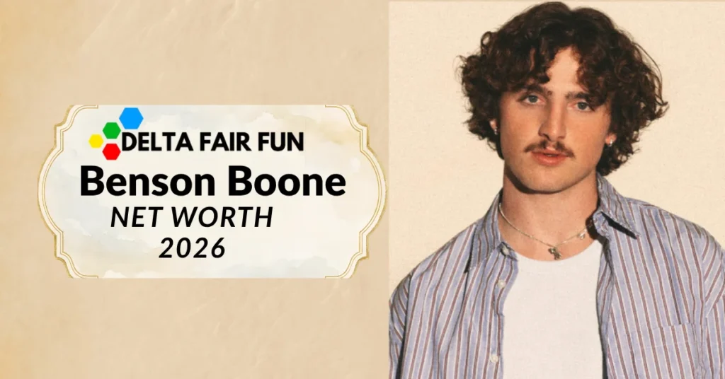 Benson Boone performing on the Wanted Man Tour — deltafairfun.com