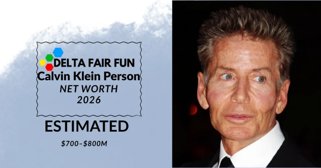 Calvin Klein fashion designer net worth chart — deltafairfun.com