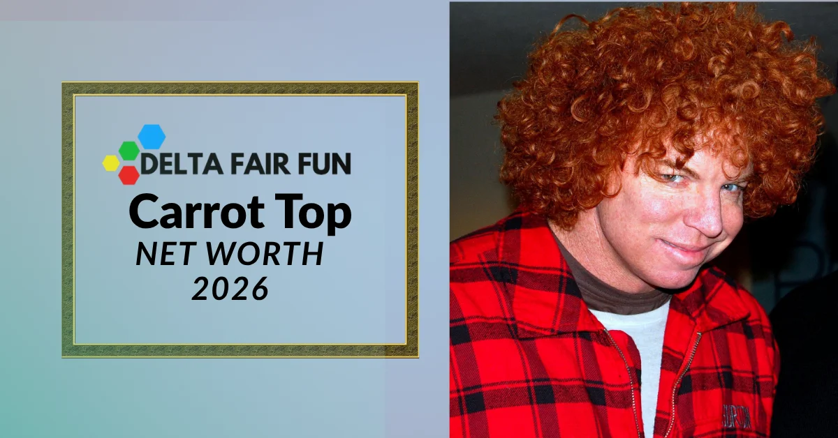 Carrot Top performing at the Luxor Atrium Showroom — deltafairfun.com