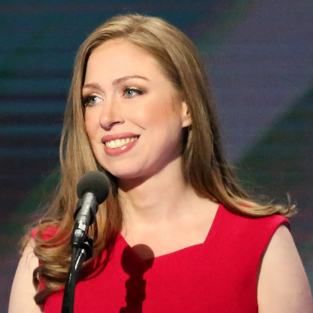 Chelsea Clinton speaking at public event