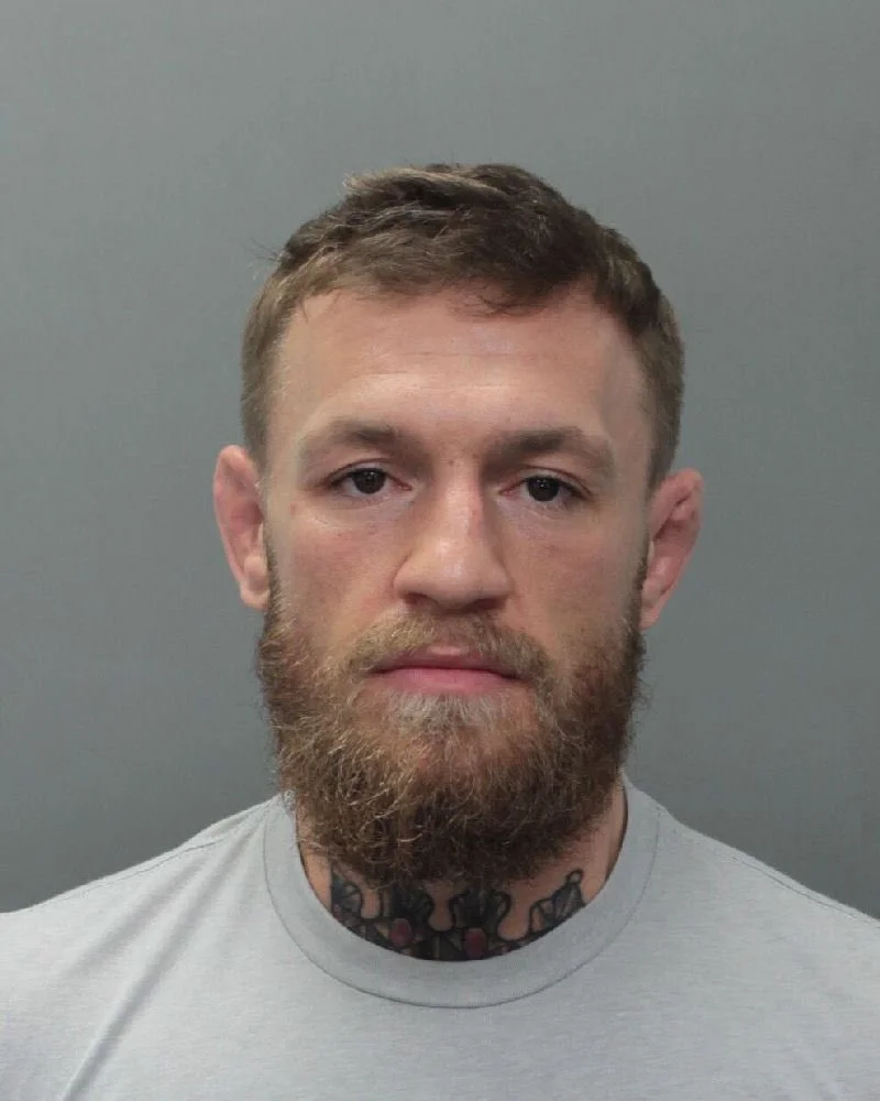 Conor McGregor's 2019 Miami Beach arrest mugshot
