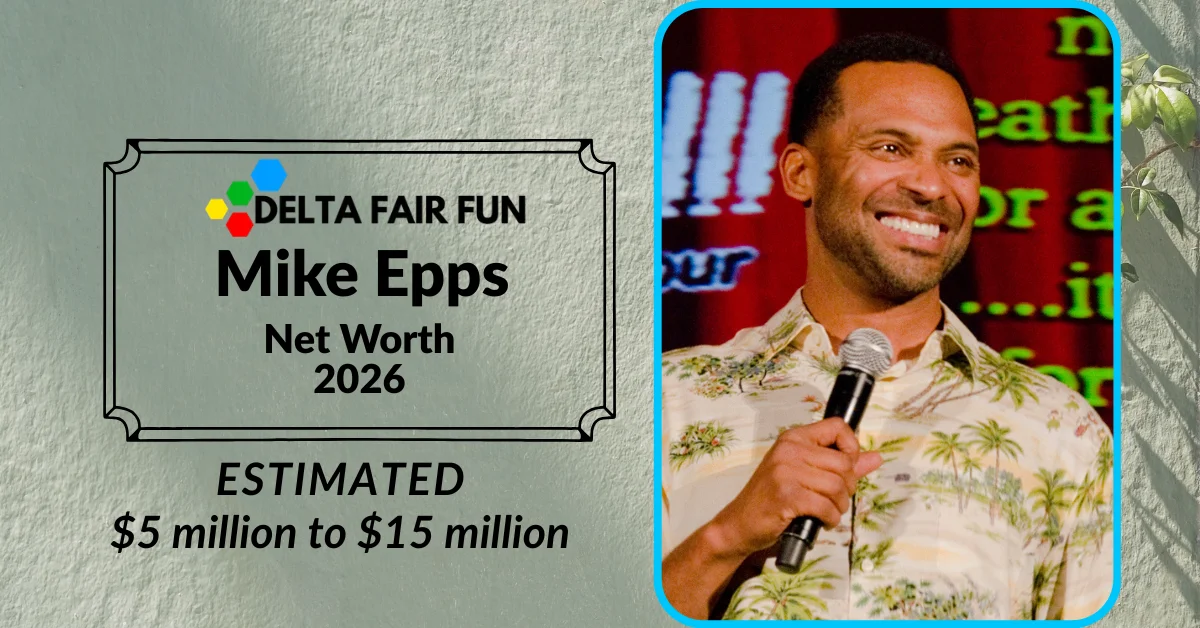 Epps performing stand-up on tour — deltafairfun.com