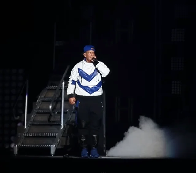 Daddy Yankee performing on stage during farewell tour