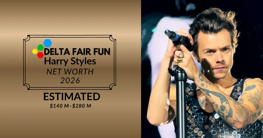 Harry Styles performing on Love On Tour — deltafairfun.com