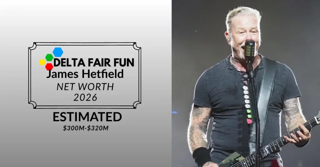 James Hetfield performing with Metallica on the M72 World Tour — deltafairfun.com