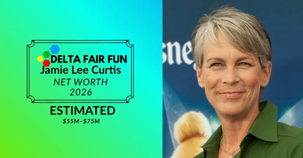 Jamie Lee Curtis at an awards event — deltafairfun.com