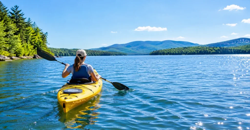 What are some fun activities to do? Try kayaking on a lake